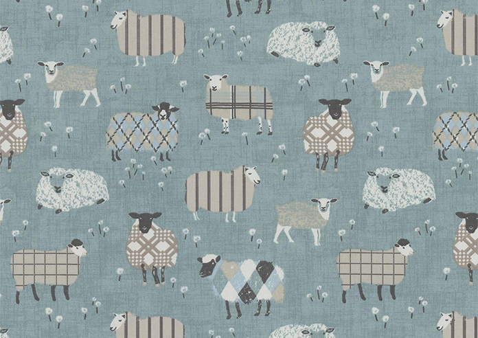 Baa Baa, Duckegg - Twist&Fit Roman Blind - Image 7